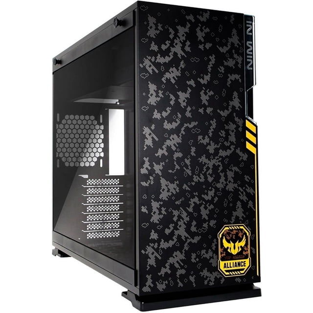 Gabinete Gamer IN WIN 101 TUF GAMING RGB Media Torre Cristal Templado negro
