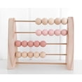 thumbnail image 5 of Fearlessin Wood Abacus Toy Beads Counting Playthings Early Education Math Learning Toys Preschool Educational Prop Tabletop Adornment Pink, 5 of 6