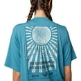 thumbnail image 6 of Columbia Women's PFG Uncharted Tech Tee Short Sleeve, Canyon Blue/W Uncharted, X-Large, 6 of 7