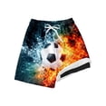 thumbnail image 2 of Baby Swimsuit Boy Boys Cool Football Print Graphic Swim Trunks Girls Bathing Suit Multicolour 9-10 Years, 2 of 4