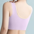 thumbnail image 4 of DDAPJ pyju Women Sports Bra Comfortable Sleep Bras No Underwire Seamless Workout Yoga Bra Birthday Gifts 2025 Purple L, 4 of 6