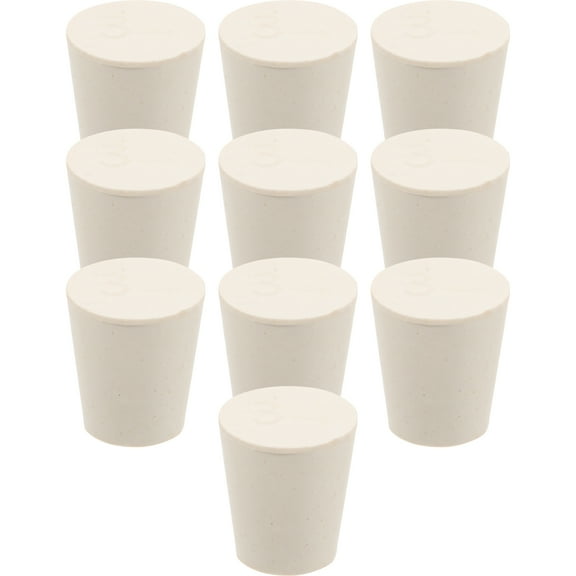 10Pcs Soft Rubber Lab Plugs Versatile Test Tube and Flask Stopper Tight Seal for Various Containers