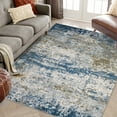 thumbnail image 2 of CAROMIO Modern Abstract Rug Washable Rug Soft Bedroom Area Rugs Non Slip Throw Rug Contemporary Rug for Playroom Living Room Dining Room, 8' x 10' Blue, 2 of 5