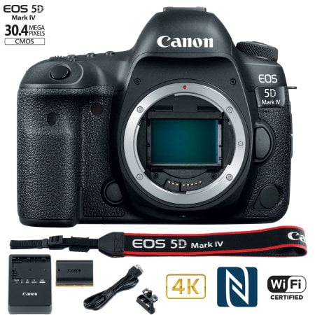 Canon EOS 5D Mark IV 30.4MP Full Frame CMOS DSLR Camera (Body) WiFi NFC (Best Full Frame Dslr For The Money)