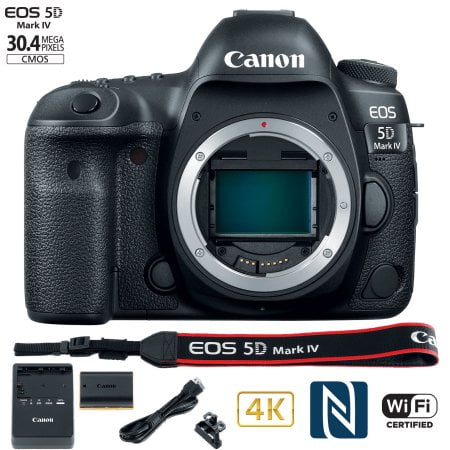 - Canon EOS 5D Mark IV 30.4MP Full Frame CMOS DSLR Camera (Body) WiFi NFC 4K