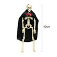 thumbnail image 6 of Dserhfy Halloween Skeleton Bride Groom Statue 15 Inch Plastic Posable Skeleton Wedding Couple Hanging Ornament with Veils Robe for Haunted House Decor, 6 of 8