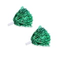 thumbnail image 2 of Matsuzay 2 piezas de pompones de porristas para competición de baile, pompones de animadora de mano, decoración de fiesta para niños Kits de decoración para fiestas Verde, 2 of 6