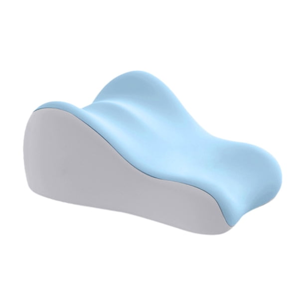 Almohada triangular de espuma viscoelástica en forma de cuña para dormir cómodamente y recibir masajes mientras gris claro