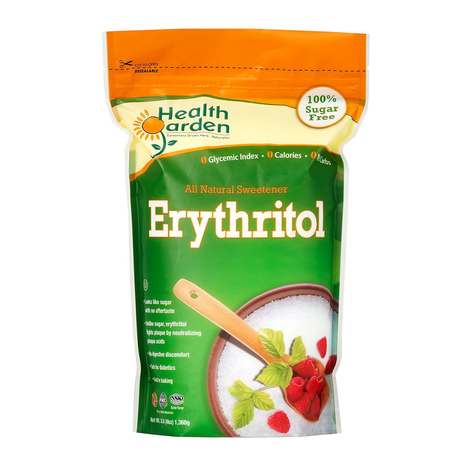 Health Garden Erythritol Sweetener (3 lb.) pack of 2