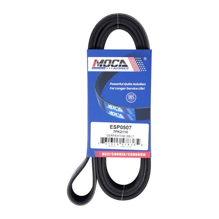 MOCA AUTOPARTS 7PK2110 Serpentine Belt Fit for 2009-2023 Nissan GT-R 3.8L