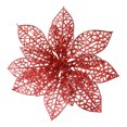 thumbnail image 2 of Bewildely Adornos de Navidad Árbol de Navidad Hueco Flor artificial Decoración Flor de plástico 10/20X Kits de decoración para fiestas rojo Bewildely HA001459-03, 2 of 6