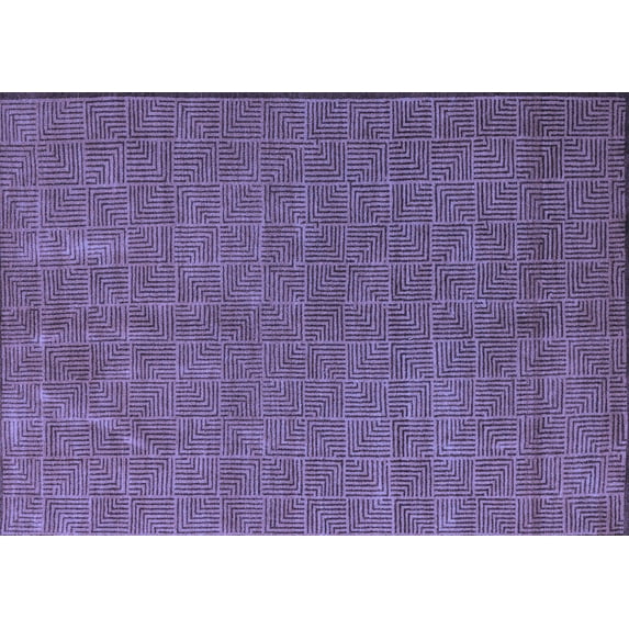 Ahgly Company Indoor Rectangle Abstract Blue Modern Area Rugs, 3' x 5'