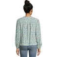 thumbnail image 7 of Time and Tru Women’s Smocked Top with Long Sleeves, Sizes XS-XXXL, 7 of 7