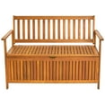 thumbnail image 2 of Zimtown Outdoor Storage Bench Deck Box for Patio Furniture, Front Porch Decor and Outdoor Seating,Acacia, 2 of 8