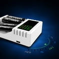 thumbnail image 4 of Chargeur de Pile Intelligent à Fentes Multiples, Chargeur Rapide de Pile Li-ion Rechargeable 18350 18500 18650 AAA Li-ion Rechargeable, 4 of 9