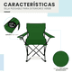 thumbnail image 3 of Silla Plegable LINIUM Playa Campo Camping Portatil Verde, 3 of 9