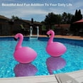 thumbnail image 4 of 2 Pcs Lampes Solaires Flamants Roses, Flottant, Imperméable à l'Eau Lumières Solaires Flamants Roses Gonflables pour la Piscine, 4 of 5