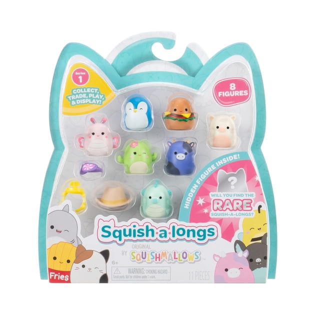 Mini-Squish Squish-a-Longs, paquete de 8 unidades, serie 1, estilo 1, con accesorios