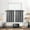 Tiers Black White, variant on Gingham Plaid Kitchen Curtains 30 Inches Long for Kitchen/Bathroom Rod Pocket Set of 2 White