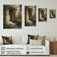 thumbnail image 4 of Designart "Village Door Filled With Flowers I" Farm Door and Windows Canvas Print, 4 of 5