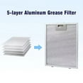thumbnail image 3 of 2PCS Silver Cooker Hood Filters Metal Mesh Extractor Vent Filter 350 x 285 x 9mm, 3 of 9