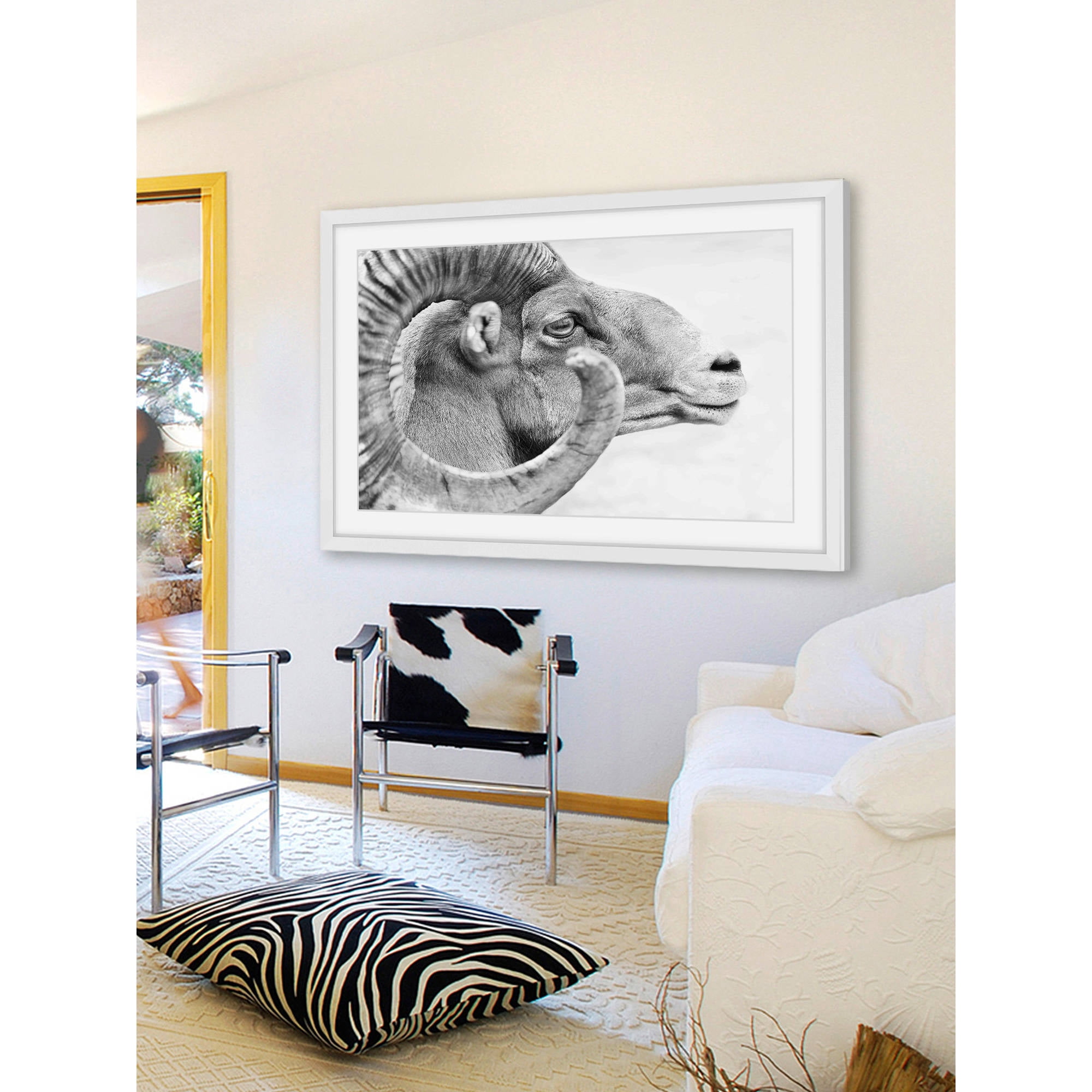 Marmont Hill "Ram Profile 3" Framed Painting Print