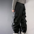 thumbnail image 5 of Nmmacb 5-11Y Kids Cargo Pants for Girls Cargo Jogger Pants Teen Girl's Casual Elastic Waist Cargo Pants with Pockets, 5 of 9