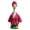 Red, variant on Lady Porch Goose Outfit Se for 23" Lawn Cement Geese ,Bathrobe Porch Goose Statue Costume with Bathrobe Shower Cap Cucumber Eye Mask, Funny Spring Summer Yard Decorations