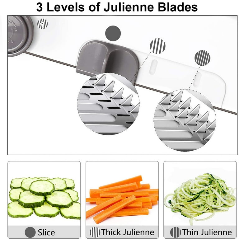 1 Set Of 18 Types Adjustable Mandoline Slicer Stainless Steel Vegetable  Julienne Grater Onion Potato Slicer Cutter Professional Safe Vegetable  Slicer