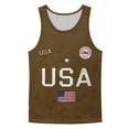 thumbnail image 5 of Dwelliawo Mens Muscle Tank Top 4th Of July 250 Year 1776-2026 Tank Top Muscle Sleeveless Shirts Casual Relaxed Fit Graphic Pullover Khaki 5XL, 5 of 5