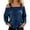 A-Dark Blue1341, variant on XIAOCHA Womens Casual Oversized Cold Shoulder Shirt Square Neck Pullover Tops Soft Edgy Streetwear Shirts