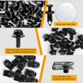 Black GRC 70 35PCS Body Bolts Fender Liner Push Retainer Rivet Clips