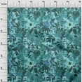 thumbnail image 3 of oneOone Cotton Poplin Turquoise Blue Fabric Abstract Floral Sewing Material Print Fabric By The Yard 56 Inch Wide-1ra, 3 of 5
