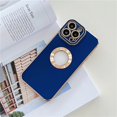 thumbnail image 3 of Funda De Lujo Suave Galvanoplastia Para iPhone 11 12 13 14 Pro Max 14 Plus Cubierta Protectora De TPU Ahuecada, 3 of 4