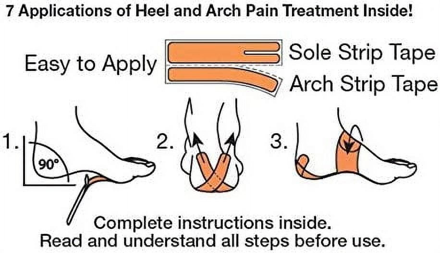 Mueller PFTape, Plantar Fasciitis Pain Relief Taping System, 3 Pack