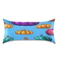 thumbnail image 3 of Multicolored Pumpkin Satin Pillowcase 20''x26'' Double-Sided Print Soft Wrinkle Resistant, 3 of 9