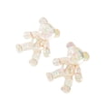thumbnail image 4 of Accesorios de zapatos de moda con charms de ositos, 1 par de agujetas únicas, color claro y marrón, 4 of 5