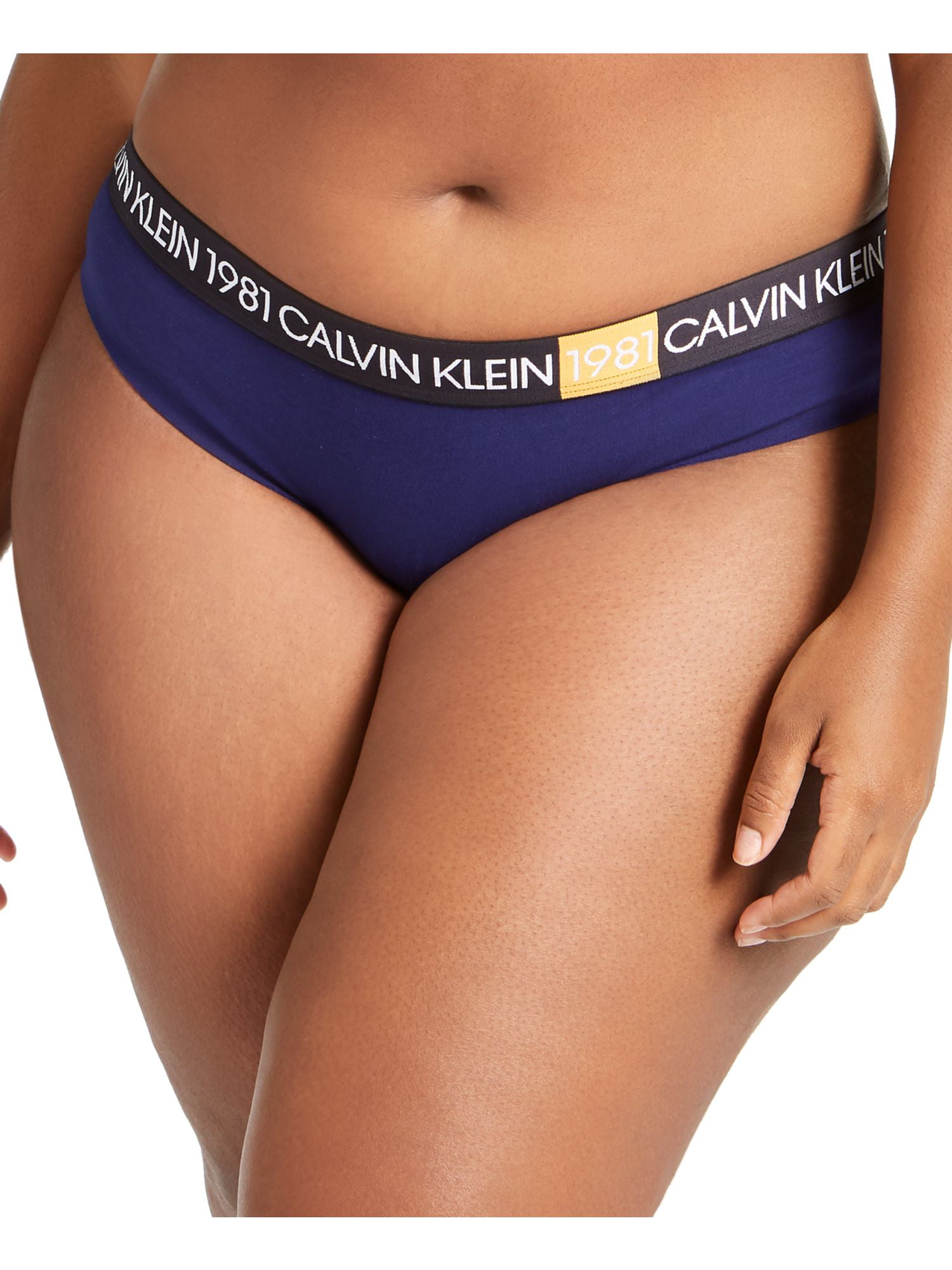 Verrijken Luchten Merchandiser CALVIN KLEIN Intimates Navy Logo Everyday Thong Plus Size: 2X - Walmart.com