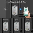 thumbnail image 4 of AkaGear Cerradura de puerta de entrada sin llave con control de aplicación - Cerradura de puerta con teclado electrónico con huella digital, cerraduras inteligentes para puerta delantera, bloqueo auto, 4 of 5