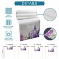 thumbnail image 7 of Table Runner Dresser Scarf 13 x 36 Inch Spring Lavender Watercolor Purple Floral Pastoral Style Table Runners Non-Slip Heat Kitchen Dining Table Decor for Indoor Outdoor Home Party Decoration, 7 of 7