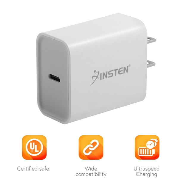 Fast Usb C Wall Charger 18w Pd Power Delivery Ac Adapter For Iphone 12 Pro Max 12 Ipad Pro 11 Galaxy S21 S Nintendo Switch White Walmart Com Walmart Com