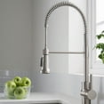 thumbnail image 2 of Kraus Britt Single Handle Commercial Kitchen Sink Faucet Stainless Steel Finish, 2 of 5