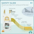 thumbnail image 4 of Canddidliike 8 in 1 Kids Slide for Kids Age 1-3 Years, Indoor Kids Slide Playset with Basketball Hoop, Climber, Telescope, Tunnel, Steering Wheel, Aisle, Storage Baskets, Yellow, 4 of 7