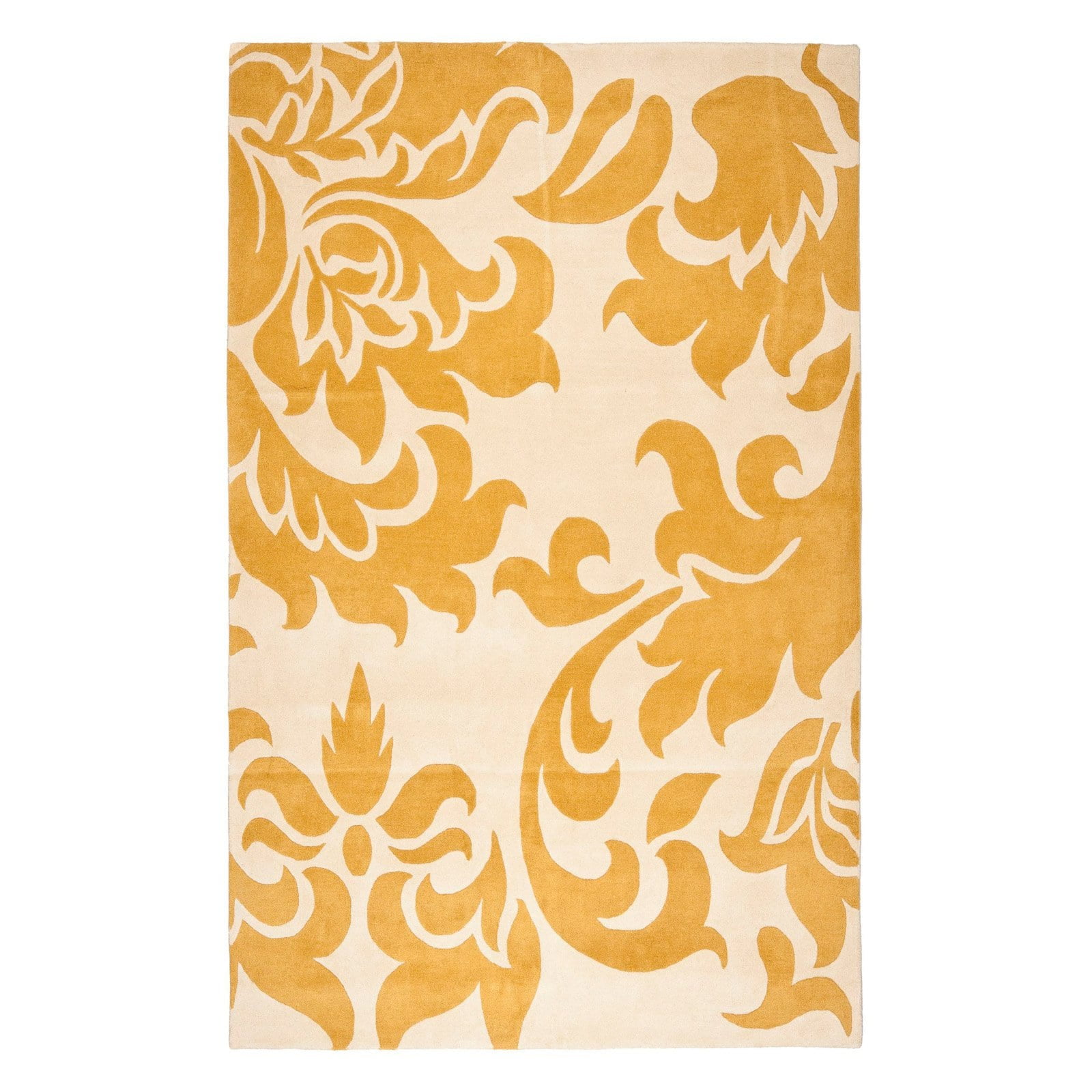 SAFAVIEH Martha Stewart Barcelona Floral Wool Area Rug, Blue Suede, 9' x 12'