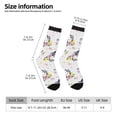 thumbnail image 2 of Fuzoiu Rabbit And Butterfly Print Athletic Crew Socks for Men & Women,Casual Crew Socks,Above Ankle Crew Socks for Business, Casual, 2 of 6