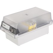HAN 967-S-631, Card filing box Special Edition A7 landscape. Innovative, attractive design holds 800 cards with lock, readjustable lid supplied with large inscription label, light-grey-translucent