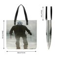thumbnail image 4 of Jason Voorhees Handbags PU Leather Purses And Handbags For Girl Ladies Handle Shoulder Satchel Bag with Top Magnetic Snap Closure 39x39cm, 4 of 8