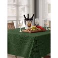 thumbnail image 6 of Solid Dark Green Table Cloth, Retro Minimalism Abstract Denim Texture Waterproof Tablecloth for Rectangle Tables, Reusable Washable Fabric Table Cover for Restaurant Kitchen Dining Tables 60"x102", 6 of 6
