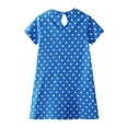 thumbnail image 4 of GYRATEDREAM Little Girls Summer Cotton Short Sleeve Dresses T-Shirt Casual Cartoon Dress Outfit 2-7 Years, 4 of 9