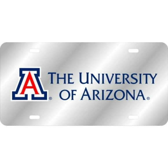 University of Arizona Silver Laser License Plate